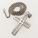 Kalevala jewelry, Cross-pendant, moon stone, Necklace, Sterling