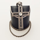 Kalevala jewelry, Cross-pendant, moon stone, Necklace, Sterling