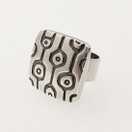 Kalevala Koru, 17,5mm, Maan Voima -Sormus, Hopeaa