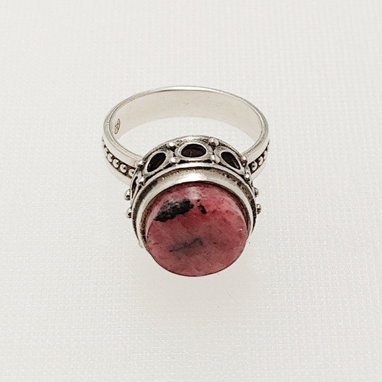Kalevala Jewelry, Kai Lindström,  Rhodonite Ring-1515, Sterling-73