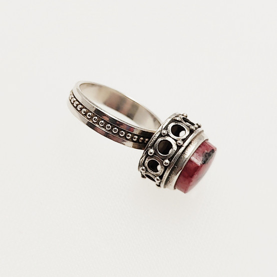 Kalevala Jewelry, Kai Lindström,  Rhodonite Ring-1515, Sterling-73