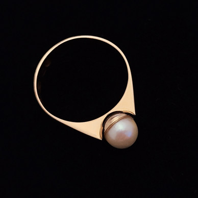 Kalevala koru, Helmisormus , 14k Kultaa -65