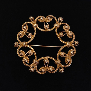 Kalevala koru, Suotniemen Solki, Rintakoru 14k Kultaa