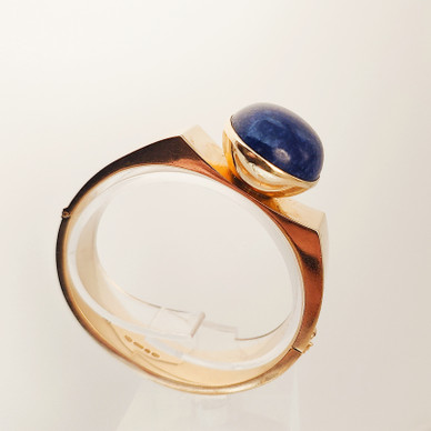 Kauniskoru, Finland. Gorgeous Brazelet, Lapis Lazuli , 585 Gold-74