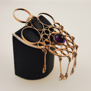 NW, Eino Westerback , näyttävä Ametisti Riipus, 14k Kultaa -69