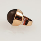 PET / Kauniskoru , upea savukvartsi Sormus, 14k Kultaa -72