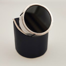 Kaunis koru oy | Heikki kaksonen | Finnish vintage Brooch | Onyx | Silver -65