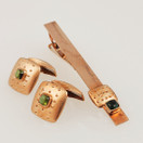 Kalevala koru, OMG korusetti, Solmioneula + kalvosinnapit, 14k Kultaa