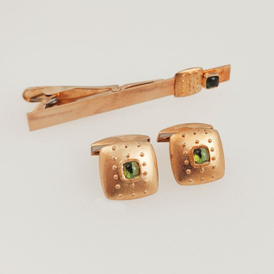 Kalevala koru, OMG korusetti, Solmioneula + kalvosinnapit, 14k Kultaa