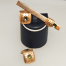 Kalevala koru, OMG korusetti, Solmioneula + kalvosinnapit, 14k Kultaa