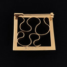 Helge Narsakka / Kauniskoru , upea Solki , Rintakoru 14k Kultaa -68