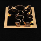 Helge Narsakka / Kauniskoru , upea Solki , Rintakoru 14k Kultaa -68