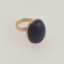 Kauniskoru , upea ja kookas Sormus, Lapis lazuli ,  14k Kultaa 74