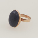 Kauniskoru , upea ja kookas Sormus, Lapis lazuli ,  14k Kultaa 74