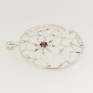 Kalevala jewelry, (big) Carmen -Pendant, Red garnet, Sterling 