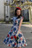 Elowen Floral Swing Dress, sinikukallinen kellomekko