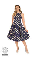 Mia Polka Dot Swing Dress, kellomekko
