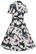 Quinn Floral Swing Dress,  hihallinen kellomekko