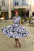 Quinn Floral Swing Dress,  hihallinen kellomekko