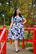 Quinn Floral Swing Dress,  hihallinen kellomekko