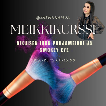 MEIKKIKURSSI - aikuisen ihon pohjameikki ja smokey eye, 4h