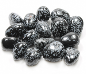Lumihiutaleobsidiaani hiottu 20-30mm