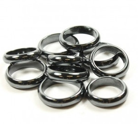 Sormus Hematiitti 'Rounded' 5mm