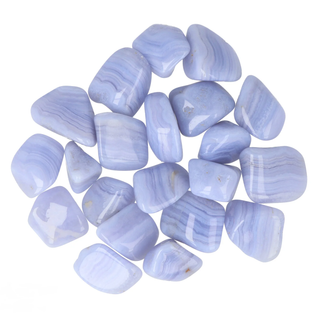 Sininen pitsiakaatti 'Blue Lace' hiottu 30-40mm