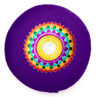Meditaatiotyyny violetti 'Chakra 7 Sahasrara' 33*15cm