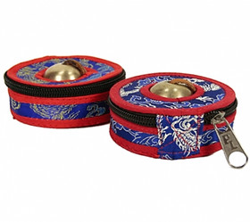 Säilytyspussi tingshoille Puna-sininen Ø90mm