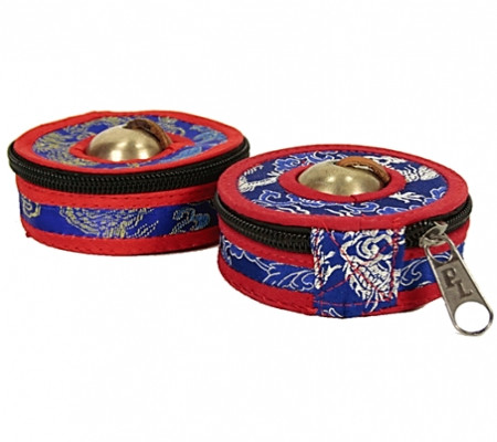 Säilytyspussi tingshoille Puna-sininen Ø90mm