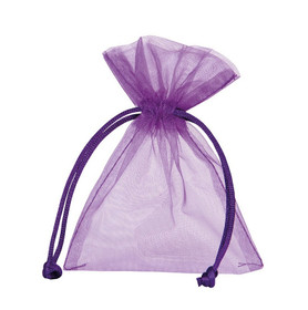 Organzapussi Tumma Lila 9*12cm