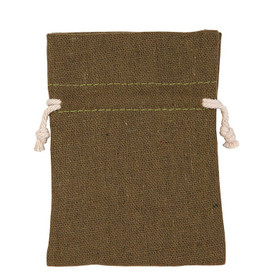 Puuvillapussi Tumma oliivi 12*17cm