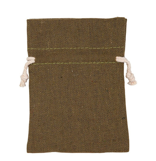 Puuvillapussi Tumma oliivi 12*17cm