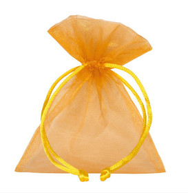 Organzapussi Okrankeltainen 9*12cm