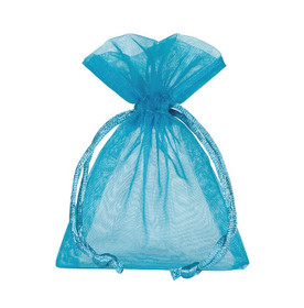 Organzapussi Turkoosi 9*12cm