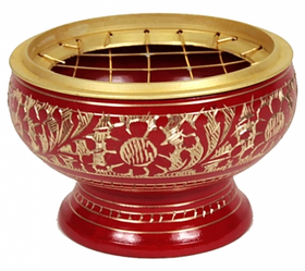 Suitsukepidike messinkiä punainen 75*55mm