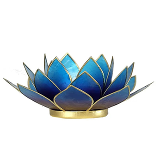 Lotus tuikkulyhty Sini-Violetti kultareunuksin