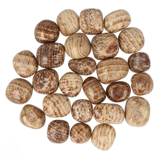 Aragoniitti 'Round Pebble' hiottu 20-30mm
