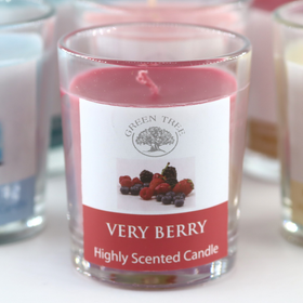 Votiivikynttilä Very Berry (Green Tree) 55g