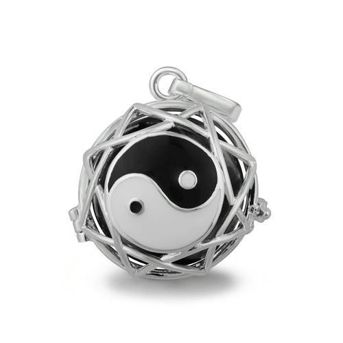 Bola Enkelikellokoru hopea 'Jin & Jang' (20mm)