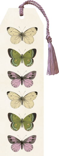 Kirjanmerkki Vintage 'Perhoset 1' 5*17cm