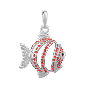 Bola Enkelikellokoru hopea 'Red Fish' (16mm)