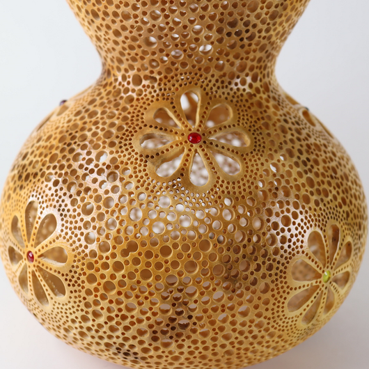 Kalebassivalaisin 'Ruskea Kukka' 27*16cm