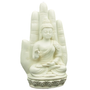 Patsas 'Buddha in White Hand' 23cm