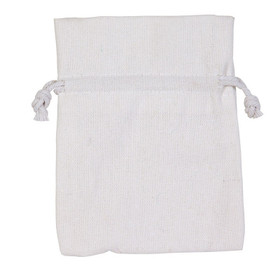 Puuvillapussi Valkoinen 12*17cm