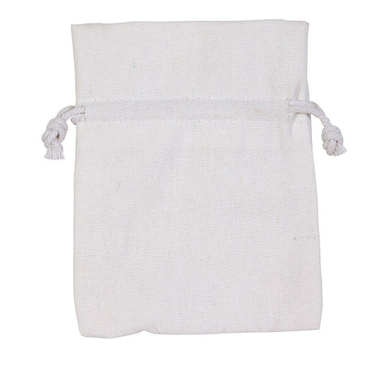 Puuvillapussi Valkoinen 12*17cm