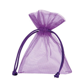 Organzapussi iso Tumma lila 17*24cm