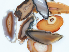 Akaattilevy Natural 'Oval' 60-70mm