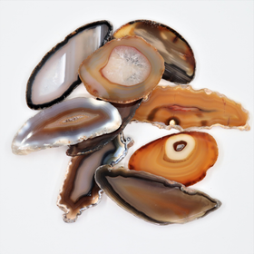 Akaattilevy Natural 'Oval' 60-70mm